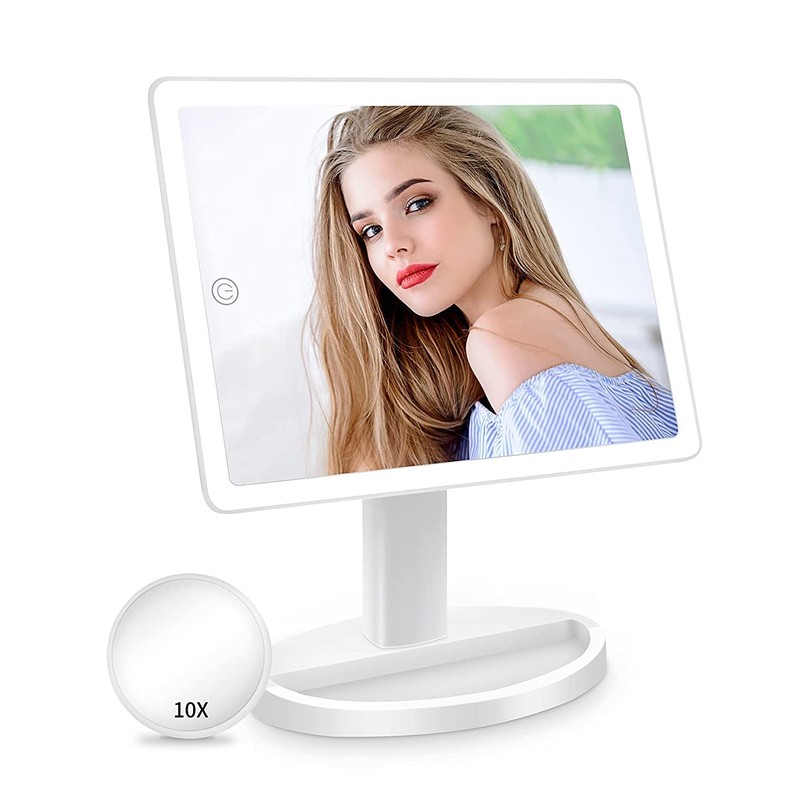 Funtouch Large Lighted Vanity Makeup Mirror with 88 LED, 360