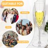 Jingmore 48 Pcs Detachable Plastic Champagne Glasses Flutes Bulk with