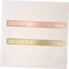 STOBOK 2pcs Vintage Brass Ruler Double Scale Straight Rulers Brass