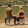 PORTAL Extra Large Quick Folding Tripod Stool with Backrest Fishing