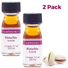 LorAnn Pistachio SS Flavor, 1 dram bottle (.0125 fl oz - 3.7ml - 1 teaspoon) - 2 Pack