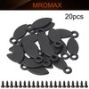 MroMax Frame Turn Button, 0.75 inch Plastic Drop Shape with