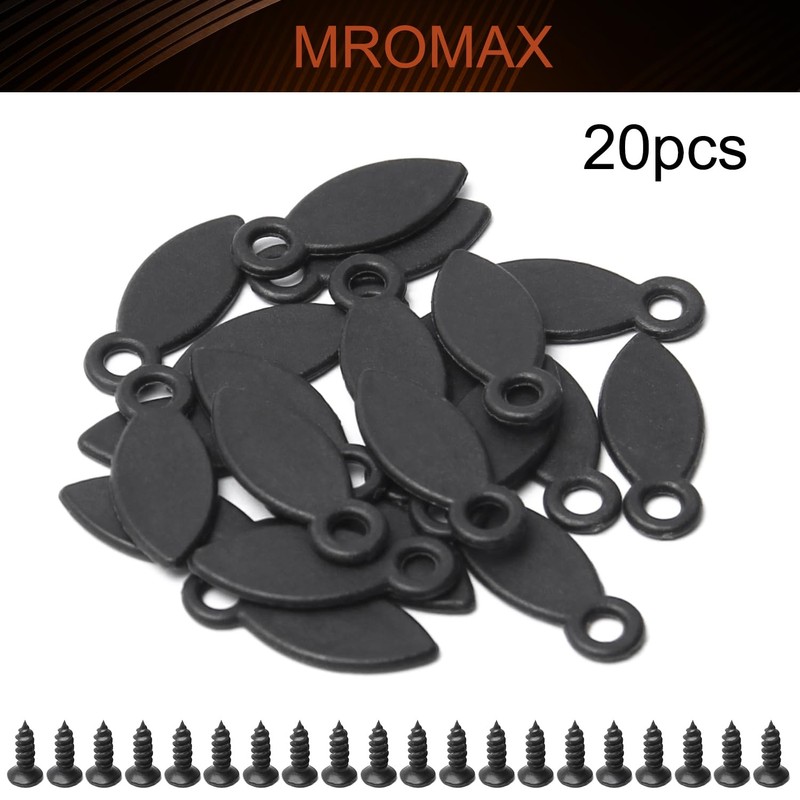 MroMax Frame Turn Button, 0.75 inch Plastic Drop Shape with