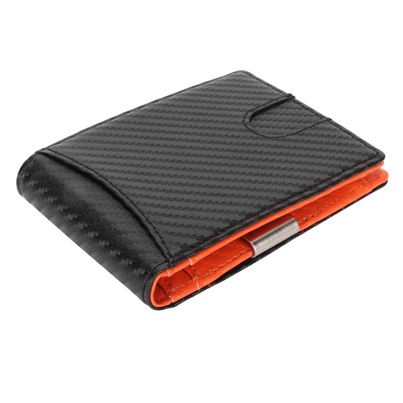 Men Slim Wallet 10 Credit Card Holder Slots Leather Money