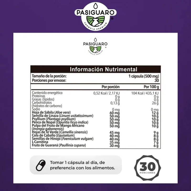 Pastillas Termogenicas Naturales Fster Lpo - Control Peso