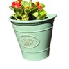 Darthome 1x Glossy Wall Planter 23cm Ceramic Effect Plastic Semi