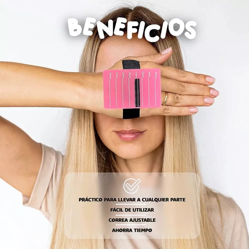 KFMX Pulsera Paleta Para Extensiones De Pestaña Soporte Muñequera