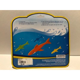 Playtek, LLC POOL TOYS BEACH TOYS Playtek Set of 4 Sharks Sinkable NEW SEALED