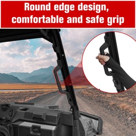 XUTVOTOR Polaris Ranger Grab Handle, Rollover Handle for Cab Frame Compatible with Polaris Ranger 570 900 1000 XP/Crew 2014-2024 Accessories, Replacement for 5450844-070(Fit for Driver&Passenger Side)