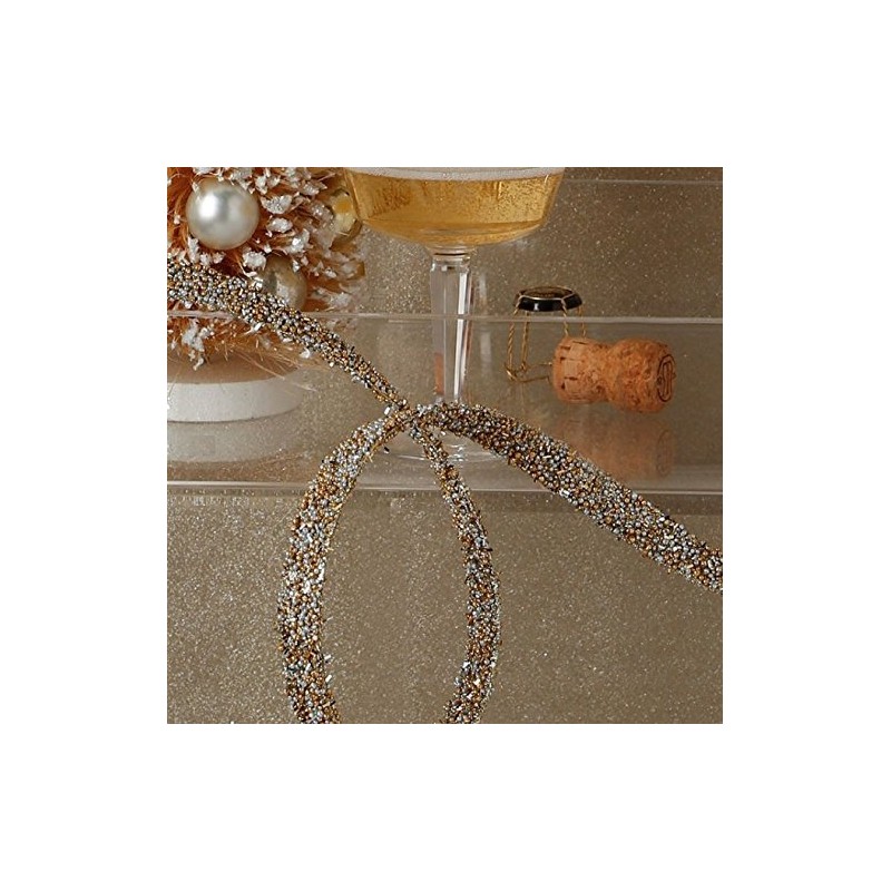 RAZ Imports 15' Gold Beaded Garland