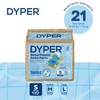 DYPER Smurftastic Baby Swim Diapers (21 Count), Hypoallergenic Plant-Based Baby