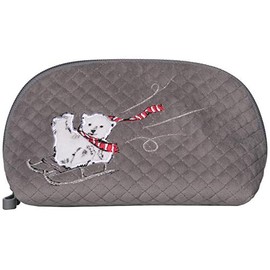 Vera Bradley Iconic Clamshell Cosmetic Beary Merry One Size