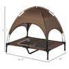 PawHut Elevated Dog Bed with Removable Canopy, Outdoor Dog Cot