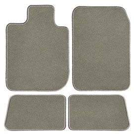 GGBAILEY Two Row Set Custom Car Mats for Select Toyota Corolla Models (Grey_Standard)