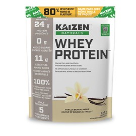 Kaizen Naturals Whey Protein, Vanilla Bean, 840g, Pouch