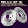 AUTOSTEADY 4PC Front 10.3" Rear 10.24" Vented Brakes Rotors Replacement