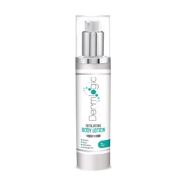 Dermlogic Locion corporal exfoliante - 12% acido lactico locion corporal. Proporciona una exfoliacion suave e hidratacion inmediata para reparar condiciones secas de la piel agrietada y queratosis pilaris.