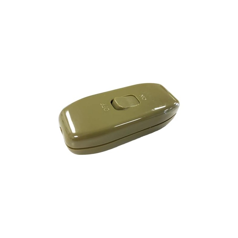Lyvia 6AMP IN LINE ROCKER/TORPEDO SWITCH TABLE LIGHT LAMP GOLD