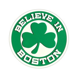 Sully's Brand Believe in Boston Green Shamrock Magnet