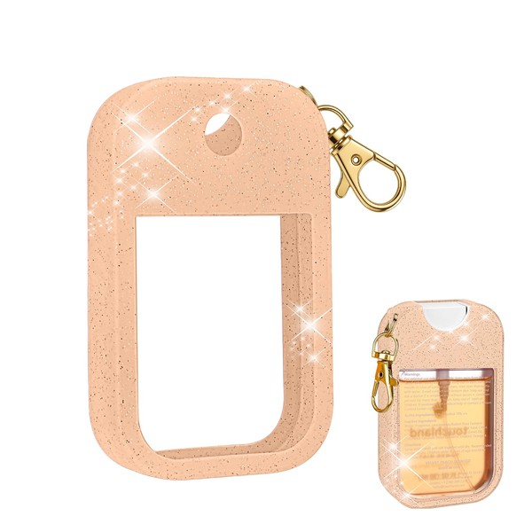 AIERSA Hand Sanitizer Spray Glitter Case Compatible with Touchland, Silicone