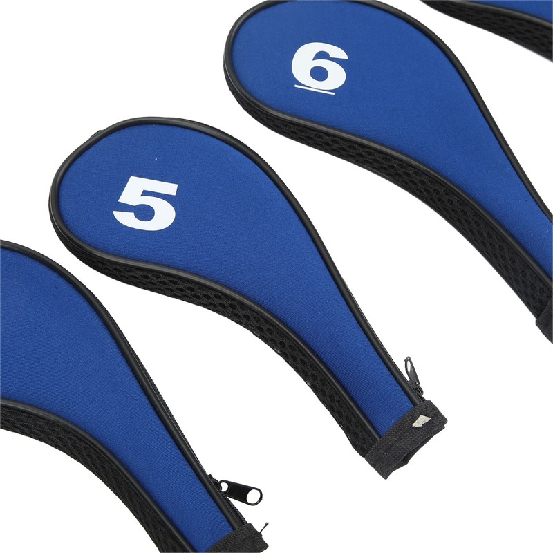 10pcs Golf Iron Head Cover with Number Printing Neoprene Zippered