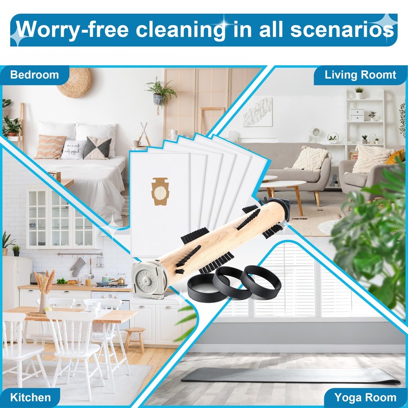Ceoighe Vacuum Cleaner Brush Roll with 3 Pcs Belt &