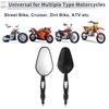 RATCHROLL 1 Set Universal Motorcycle Rear View Mirrors Adjustable Bar