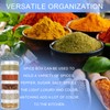 FWUNYVN 2 Sets 5 Layers Clear Portable Travel Spice Jars,
