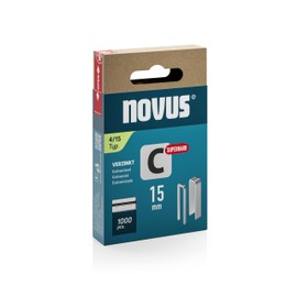 Novus Tools 042-0801 Narrow Spine Staple C Staple Type 4 Grey 15mm