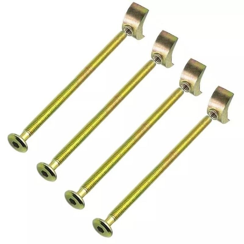 M6 Half Moon Threaded Washers with Furniture Connecting Bolts for