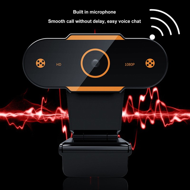 Live Streaming Camera Orange 1080P 2K High Definition Picture Quality