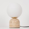 Skyblaze Modern Marble Table Lamp with Frosted Glass Shade Cute