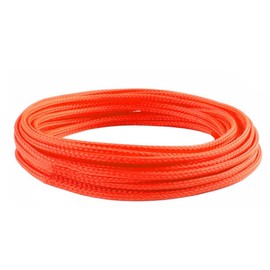 MOCNT 6 mm PET Expandable Braided Cable Tube Flexible Self-Closing Cable Protection Cable Management Sleeve Braided Hose Insulation Hose Pipe Car Orange 10 m