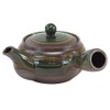 Maruyoshi Pottery Flat Teapot, No. 1.5, Oribe Roll (Bottom Net)