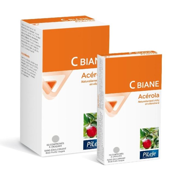 Pileje C-Biane Acerola antioxydant en comprimés, 60 tablets