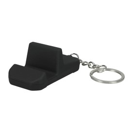 kwmobile Smartphone Stand Key Holder Phone Holder - Portrait and Landscape Portable, 2.2 x 1.1 inches (5.6 x 2.9 cm), Black