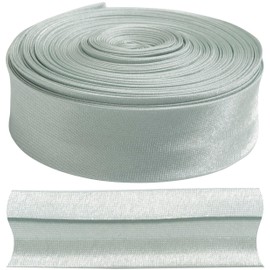 AERZETIX - C77351 - Folded bias binding 9 metres x 18 mm - made of polyester - colour light grey/green