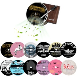 Maicican 12pcs Car Air Fresheners Vent Clips,Singer Album Cover Record Player Car Fresheners for Women, Car Inter Accessories Music Lover Gift（Fashion A）