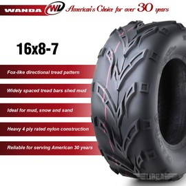 WANDA Set 4 Sport ATV Tires Go-Kart Tires 16x8-7 16x8x7 P361 10189