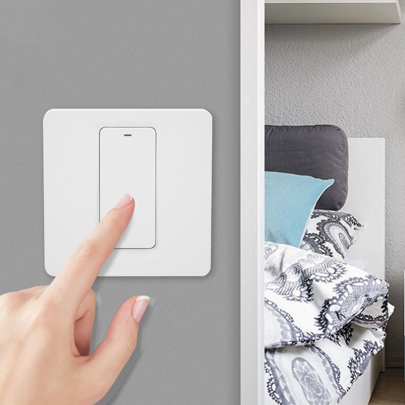 Wall Push Button Smart Light Switch Zero Fire 1 Gang