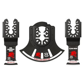 Diablo 3-Piece Universal Fit Bi-Metal Oscillating Blade Set - Includes Blades for Nail-Embedded Wood, Clean Wood, and General Purpose Cutting - DOU3BS