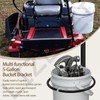Zero Turn Mower Handle & 5 Gallon Trash Bucket Bracket,