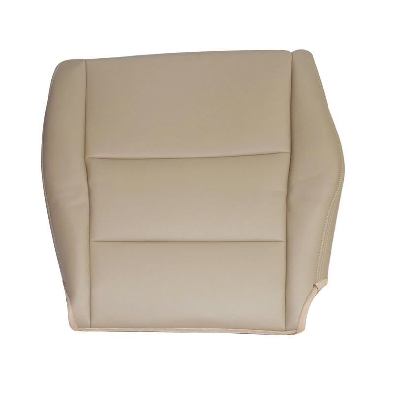 Priprilod Tan Leather Driver Side Bottom Replacement Seat Cover Compatible