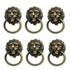 6 Pack Lion Head Knob Pull Handle for Dresser Drawer