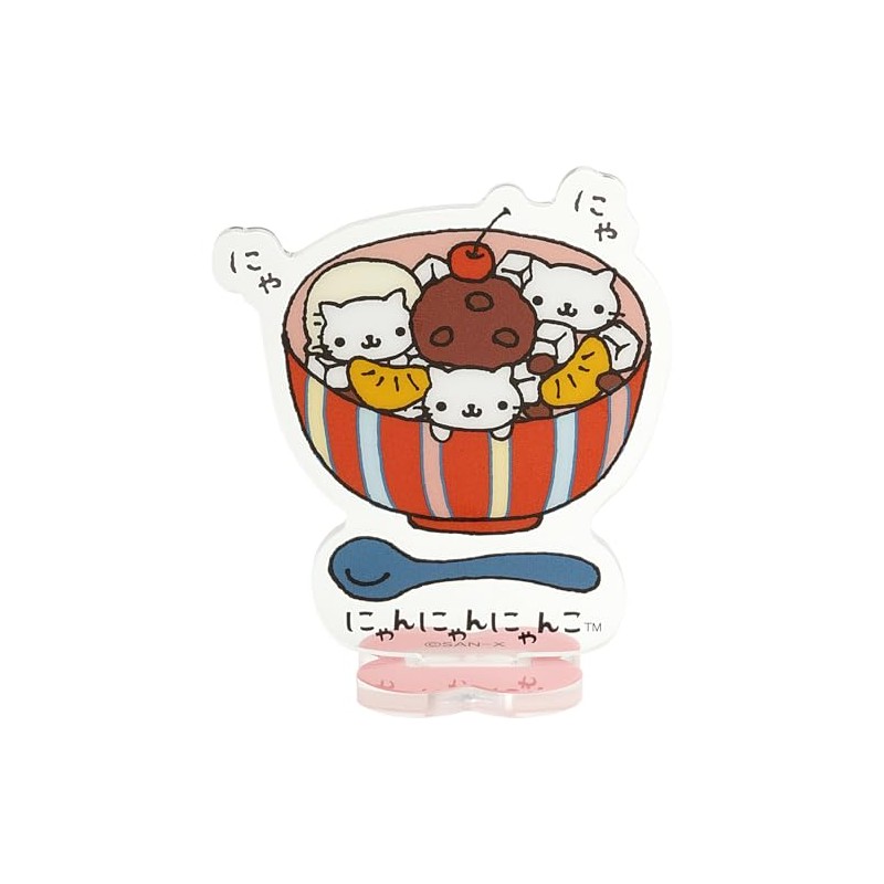 San-X San-X Characters Acrylic Stand Nyan Nyan Nyanko FR77804 H3.3