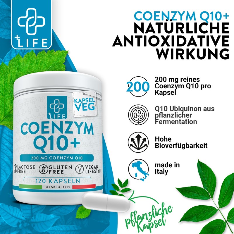 +LIFE - Coenzym Q10 Ubiquinol, 200 mg PiuLife® 120 Q10