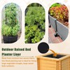 Wshxjzyay 63 * 83 inch Raised Garden Bed Liner, Non