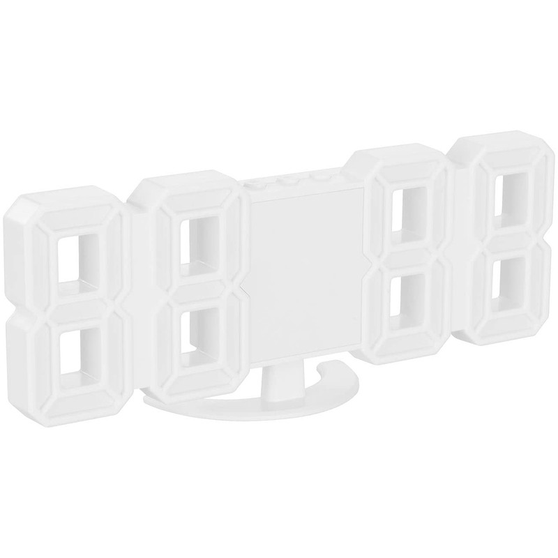 Lunartec Digital Wall Clock: Compact USB LED Table & Wall