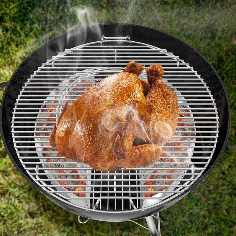 onlyfire Stainless Steel Charcoal Briquet Holder Charcoal Basket for Weber