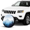 Mountain Landscape Deer Coniferous Trees and Forest Spare Tire Cover